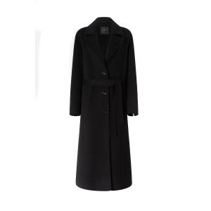 Manteau En Laine Noir Pinko Pour Femme - Neuf