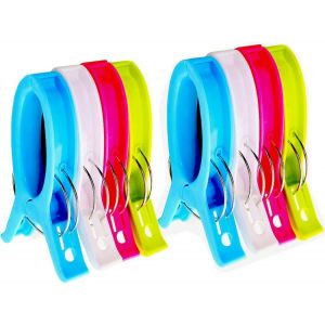 Grand porte - serviettes de plage pince à chaise porte - serviettes pour chaise de piscine - pince à suspendre pour couette en plastique - Neuf