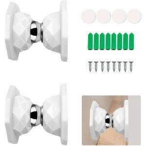 LETNERNY-Lot De 2 Butoirs De Porte Magn&eacute;tiques Pour Camping-Car, Caravane, Porte De Caravane, But&eacute;e De Porte De Caravane, But&eacute;e De Porte D'Entr&eacute;e - Neuf