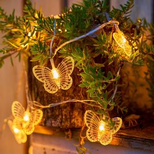 Led ,Éclairage De Noël,Fairy Lights,Led Lumières De Fées De Papillons,Pour L'extérieur Intérieur Décoration Pour Les Enfants - Neuf