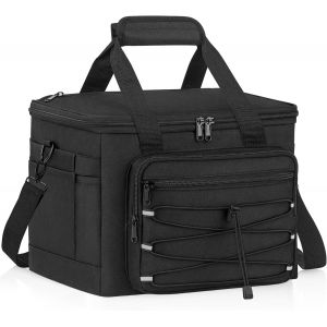 Sac &agrave; Repas Velours C&ocirc;tel&eacute; Isotherme Grande Capacit&eacute; L&eacute;ger Design &Eacute;l&eacute;gant et Facile &agrave; Nettoyer (Homme/Femme, Bureau) - Neuf