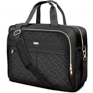 acdsgd-Sacoche pour Ordinateur Portable Femme 17.3 Pouces Imperm&eacute;able Mallette Bandouli&egrave;re Sacoche Porte Document pour Travail Affaires Universit&eacute;, C?ur noir - Neuf