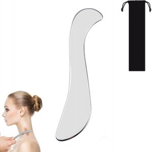 Kal-Gua Sha Pierre De Guasha En Acier Inoxydable - Outil De Massage Corporel Pour Le Visage, Le Cou, Les Jambes, Relaxation Musculaire Et Soulagement De La Douleur - Grattoir Pour Am&eacute;liorer Les - Neuf