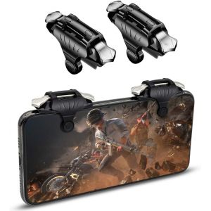 Déclencheur De Jeu Mobile Pubg,Gâchette Contrôleur Sensible Pour Écran Tactile Manette Accessoires De Jeu De Shoot&aim Pour Knives Out/Pubg/Rules Of Survival Pour Android Et Ios,Noir - Neuf