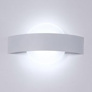 Subzonal-Applique Murale Interieur Led, Moderne Lampe Murale 12w Acrylique, 1350lm Applique Murale Aisle Blanche, Luminaire Led En Aluminium Blanc Froid 6500k Pour Chambre Salon Couloir Escalier - Neuf