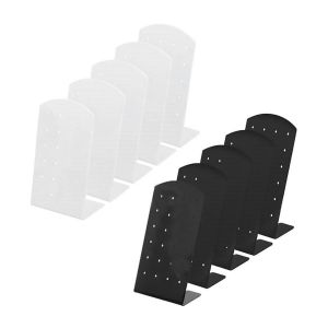 10 Paquets 24 Trous Boucle D¿Oreille Titulaire Acrylique Oreille Stud Boucle D¿Oreille Présentoir Organisateur Stand L-Forme Boucles D¿Oreilles Boucles D¿Oreilles Boucles D¿Oreilles Rack - Neuf