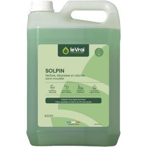 KGABERY-Solpin-Nettoyant Sol Multi-Surfaces-Détergent Aux Agents Lavants D¿Origine Végétale-Pour Aspirateur/Robot-Parfum Pin Des Landes-Fabrication Française-Bidon 5L - Neuf