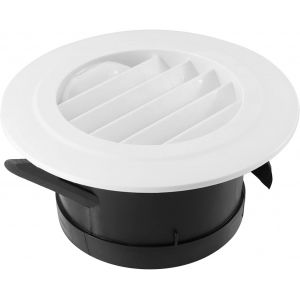 1 Pcs 125mm les grilles d'Aération, Sécheuse Couvre la grille à Lamelles Couvre Soffite les grilles d'Aération de salle de Bain-Bureau d'Accueil de Ventilation - Neuf