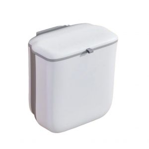 Panier Mural,Seau Poubelle Avec Couvercle Pour D&eacute;chets Alimentaires,&Agrave; Accrocher &Agrave; La Porte D'armoire,Pour Meuble De Cuisine,Sous &Eacute;vier - Neuf