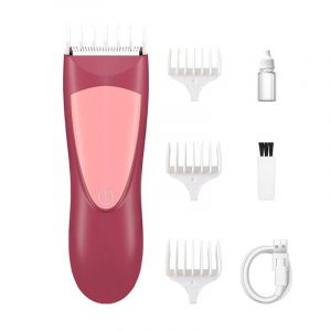 Tondeuse A Cheveux Electrique Portable Et Silencieuse Pour Enfants, Rouge - Neuf
