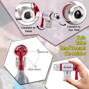 Subzonal-Gonfleur De Co2 Pour V&eacute;lo &iquest; Pompe &Agrave; Pneu De V&eacute;lo &iquest; Petits Outils, Rapide Et Facile Compatible Avec Les Valves Presta Et Schrader &iquest; Pompes &Agrave; Pneus Pour V&eacute;los De Route Et Vtt (Manchon Isol&eacute; - Neuf