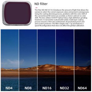 Filtre D'objectif &Eacute;tanche L&eacute;ger Verre Optique Drone Protecteur Objectif Haute D&eacute;finition Appareil Photo Accessoires Pour Dji Air 2s_Nd64-G&eacute;n&eacute;rique - Neuf