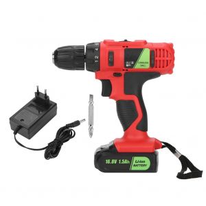 Perceuse-visseuse electrique sans fil au lithium 16,8 V, outil portatif professionnel, prise UE 100-240 V - Neuf
