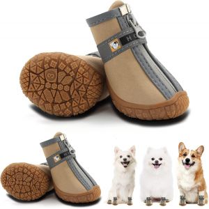 Bottes Pour Chien, Bottes Respirantes Pour Chien, Bottes De Randonnée Hivernales Sur Route Chaude, Ensemble De Protection Des Griffes 4 Pièces (Un Mètre) - Neuf