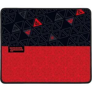 Dungeons & Dragons Tapis De Souris Gaming 32 X 27 Cm - Base Antid&eacute;rapante En Caoutchouc - Rouge Et Noir - Neuf