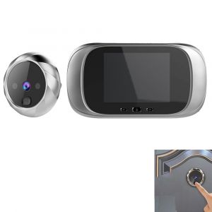 Judas de porte num&eacute;rique sans fil avec &eacute;cran LCD et cam&eacute;ra pour la s&eacute;curit&eacute; de la maison - Neuf