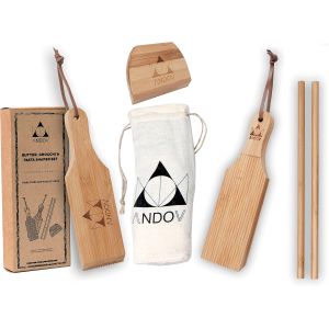 Mevronisshop-Planche &Agrave; Gnocchi Ensemble De Pelles &Agrave; Beurre Kit De Grattoir Pour P&acirc;tes Machine &Agrave; P&acirc;tes Manuelle Mini Rouleau Ustensiles De Cuisine Magiques En Bambou V&eacute;ritable - Neuf