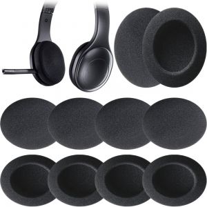 Coussinets De Rechange Ronds en Mousse 10 Pcs Housse D¿écouteur Housse D¿éponge Embouts D¿Oreille 55mm Oreillette Coton Coton Coussinets D¿Oreille Accessoires Réparation Et Remplacement - Neuf