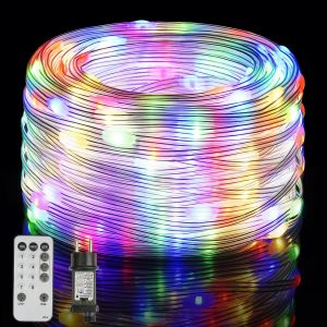 JGD-Guirlande Lumineuse de Noel, 30M 300 LEDs Guirlandes Lumineuses Intérieure Exterieure, IP67 Étanche, 8 Modes Guirlande LED pour Noel Décoration Chambre Jardin Anniversaire Mariage - Neuf