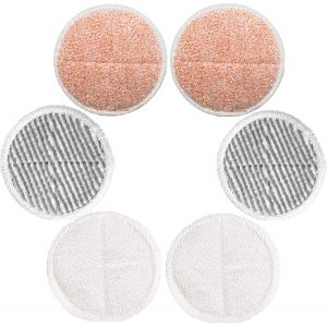 Tampons de rechange compatibles avec Bissell Spinwave 2039A et 2124 (2 tampons souples, 2 tampons à récurer et 2 tampons à récurer robustes inclus) - Neuf