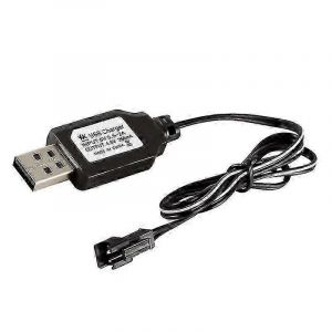 Câble de charge Batterie Chargeur USB Ni-cd Ni-mh Batteries Pack Sm-2p Prise Adaptateur 4.8v 250ma Sortie Jouets Voiture - Neuf