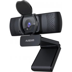 Webcam 4K, Uhd 8 Mp Autofocus Avec Microphone, Cache De Confidentialité, Caméra Web Usb Plug And Play Pour Streaming Pro/Enseignement En Ligne/Appel Vidéo/Zoom/Skype - Neuf