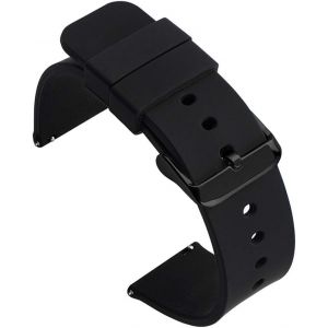 Kal-Silicone 14mm 16mm 18mm Bracelet De Montre En Silicone, Dégagement Rapide Replacement Bande - Neuf