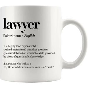 Eryi-Lawyer Definition ' Tasse À Café Pour Étudiant En Droit, 11oz, Tasse En Céramique Pour Remise De Diplôme D'avocat, Nouveauté, Verres Blancs - Neuf