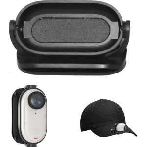 Clip de fixation pour appareil photo Insta360 GO 3 - Clip de fixation magn&eacute;tique - Clip de fixation r&eacute;glable - Fixation sur chapeau ou sac &agrave; dos - Neuf