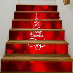 3D Escalier Autocollants - 39.3 pouces x 7.08 pouces - 22-Auto-Adh&eacute;sif PVC Escalier Contremarches d'Escalier Amovible Stickers Autocollants Festival de papier Peint Maison du Parti du D&eacute;cor - Neuf