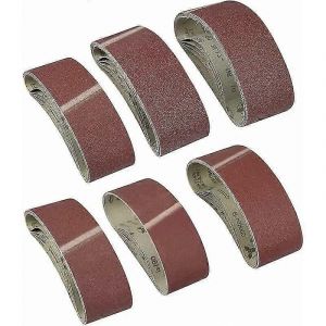 Bande De Pon&ccedil;age De 30 Pi&egrave;ces, Bande De Pon&ccedil;age En Tissu 75 X 533mm 40/60/80/120/180/240 Grit Oxyde D'aluminium Bandes De Papier De Verre Fichier D'alimentation Pour Bosch Cisea Belt S - Neuf