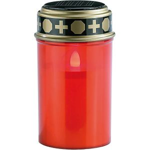 Sjzg-Lanterne Fun&eacute;raire Solaire &Agrave; Led Avec D&eacute;tecteur D'obscurit&eacute; - Neuf