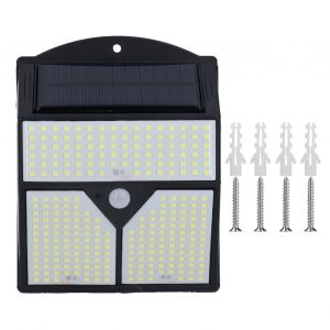 Xyong Applique Murale A Capteur Solaire 436 Led Pour Exterieur, Cour, Couloir, Allee, Jardin, Securite - Neuf