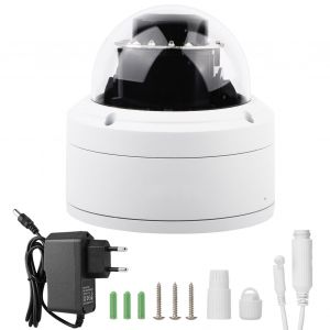 Camera dome intelligente reseau HD 2MP 1080P, zoom x4, moniteur de securite etanche IP66 (UE 100-240 V) - Neuf