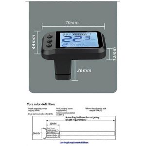 48v E-02n Compteur D'affichage Lcd V&eacute;lo &Eacute;lectrique &Eacute;cran Lcd Avec Prise Sm - Neuf