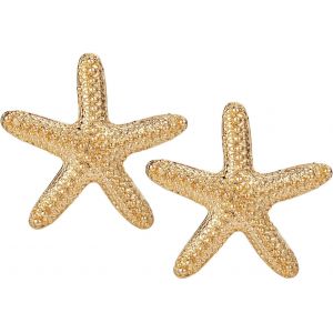 Kal-Boucles Oreilles Étoile De Mer Pour Femme, 2,8cm Clous Oreilles Étoile De Mer Boucles Oreilles Bohème Océan Boucles Oreilles Étoile De Mer Pour Femme Cadeau Été Plage Océan Bijoux - Neuf