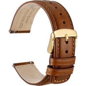 Bracelet De Montre &Agrave; D&eacute;gagement Rapide, Cuir V&eacute;ritable En D&eacute;tresse, Boucle En Acier Inoxydable, Largeur De Bande 18mm 19mm 20mm 22mm 24mm - Neuf