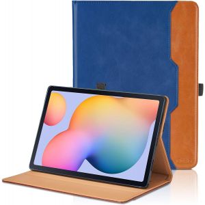 Coque pour Samsung Galaxy Tab S8 Plus 2022 / Tab S7 FE 2021 / Tab S7 Plus 2020 12.4¿PU Cuir Cover Tablette Housse de Protection Auto Réveil/Sommeil, Multi-Angle Étui avec Poche - Noir - Neuf