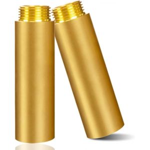TUEJ-Lot De 2 Rallonges De Robinet En Laiton-1" X 80 Mm-Rallonge Filetée Dn20-1" Ig X Ag-80 Mm-Raccord D'Extension En Laiton-Rallonge De Raccordement Pour Eau Potable Et Installation De - Neuf