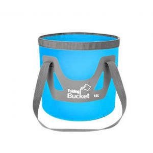 Seau &Agrave; App&acirc;ts De P&ecirc;che 12 L En Pvc, Sac &Agrave; Leurres Vivants, Design Portable Et Durable - Neuf