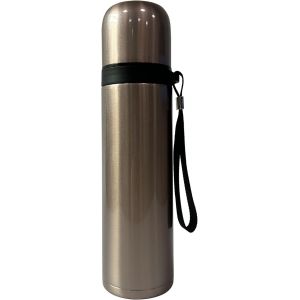 500ml Bouteille En Acier Inoxydable Avec Tasse, R&eacute;sistant Au Lave-Vaisselle Gourde Double Paroi Isol&eacute;e Sous Vide, Pour Sport, Gym, Voyage,Boissons Chaudes Ou Froides - Or - Neuf