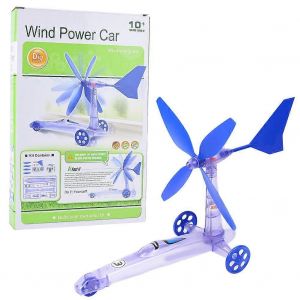 DIY Child Kid Assemble Wind Power Car Model Children Intelligent Educational Toy - Neuf