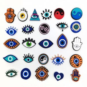 Lot De 26 D&eacute;corations De Chaussures En Forme D'?Il, Motif Crocodile, Boucles De Chaussures, Fleurs, Pour No&euml;l Et Anniversaire, R&eacute;utilisables - Neuf