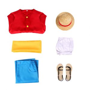 Costume De Cosplay One Piece Luffy, Costume De Luffy Du Pays Des Wa Avec Jupe F&eacute;minine Changeante De Couleur - Neuf