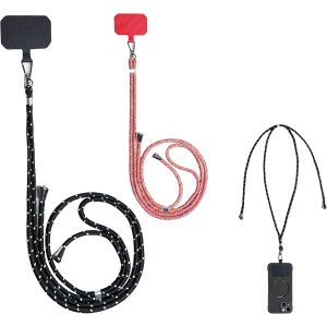 KAL-Tour De Cou Telephone Portable U2013 Lani&egrave;re Portable Universelle Avec Sangle De Cou R&eacute;glable, Lani&egrave;re Pour T&eacute;l&eacute;phone Portable Compatible Avec Tous Les Smartphones - Neuf