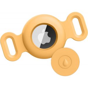 Airtag &Eacute;tuis Collier pour Chien et Chat,Coque en Silicone &Eacute;tanche pour Apple AirTag GPS Finder,1pc Housse de AirTag Protection pour Pet Colliers de Compagnie Anti-Perte Porte-cl&eacute;s AirTag.[O53] - Neuf