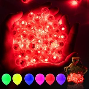 Lot De 120 Lumières Led Pour Ballons,Lumières De Ballon,Lumière De Ballon,Lumière De Ballon Rouge,Mini Lumières Led Rondes,Pour Fête D'anniversaire,Mariage,Halloween,Décoration De Noël - Neuf