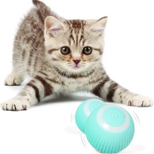 Cmws-Jouets Pour Chats Chien, Balle Chat Interactive, Jouet Chat Automatique, Avec Led Et Chargement - Neuf