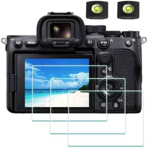 Protection d'Ecran pour Sony A7S III / A7S II et Housse de Sabot Protecteur Verre Tremp&eacute; pour Sony Alpha 7S III / 7S II 0,3 mm Duret&eacute; 9H Anti-Rayure Anti-Trace -Lot de 3 - Neuf