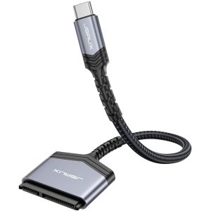 KALANKA-C&acirc;ble SATA vers USB C, USB C 3.1 vers 2,5"" SATA III Adaptateur de disque dur Type C pour avec SSD et HDD 2,5"" Compatible Macbook Pro 2021/2020, Mac Mini etc (Gris) - Neuf